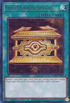 Gold-Sarkophag (V.2) RA02-052 Ultra Rare Near Mint Deutsch 1. Auflage