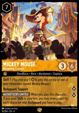 Micky Maus - Kapitän der Musketiere 4URS-16 Legendary Near Mint Englisch Foil