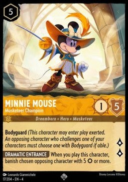 Minnie Maus - Musketier-Champion (V.1) 4URS-17 Super Rare Near Mint Deutsch
