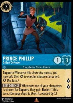Prinz Phillip - Galanter Verteidiger 4URS-152 Rare Near Mint Deutsch