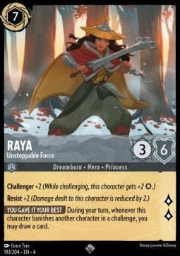 Raya - Unstoppable Force 4URS-193 Super Rare Near Mint Englisch