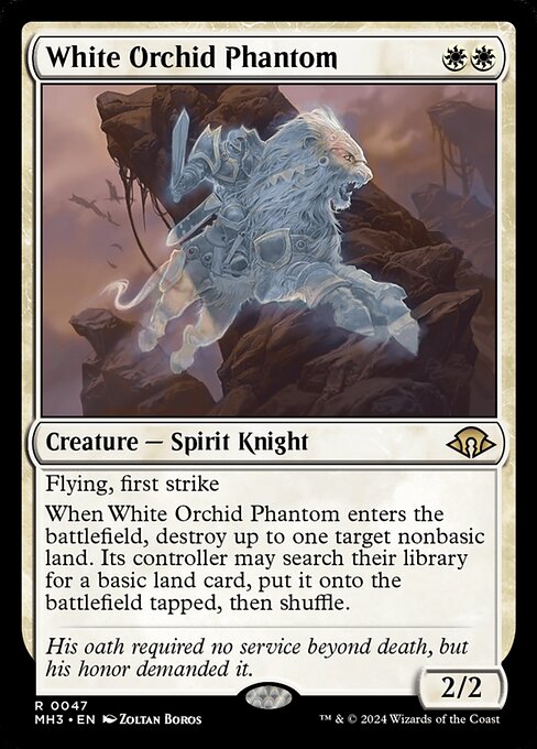White Orchid Phantom MH3-47 Rare Near Mint Englisch