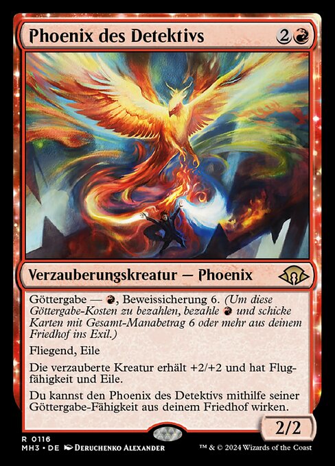 Phoenix des Detektivs MH3-116 Rare Near Mint Deutsch