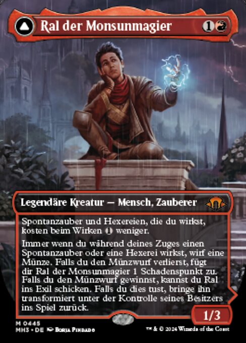 Ral der Monsunmagier // Ral, Leylinien-Naturtalent (V.1) XMH3-445 Mythic Near Mint Deutsch Foil