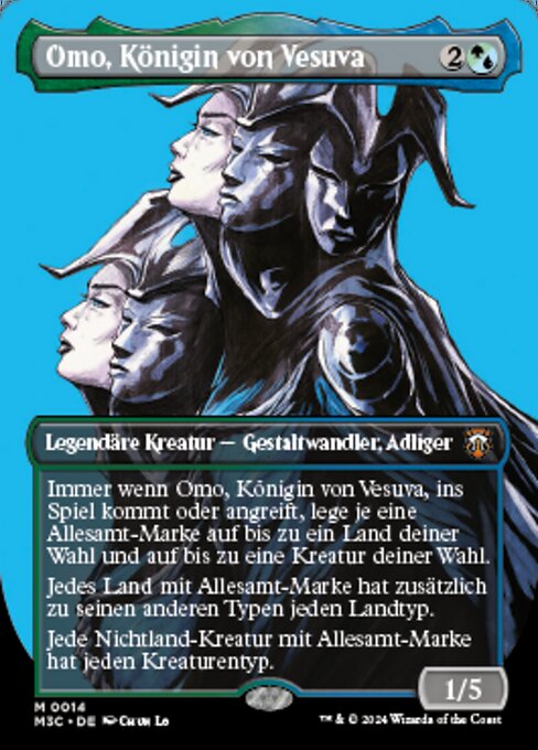 Omo, Königin von Vesuva (V.1) XM3C-14 Mythic Near Mint Deutsch Foil