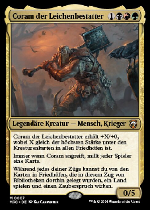 Coram der Leichenbestatter M3C-7 Mythic Excellent Deutsch
