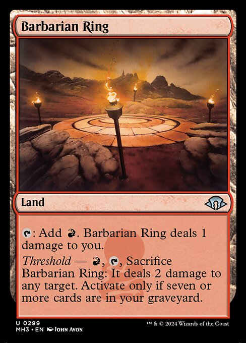 Barbarian Ring MH3-299 Uncommon Near Mint Englisch Foil