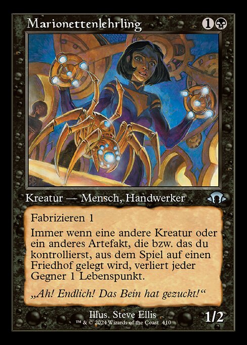 Marionettenlehrling XMH3-410 Uncommon Near Mint Deutsch Foil