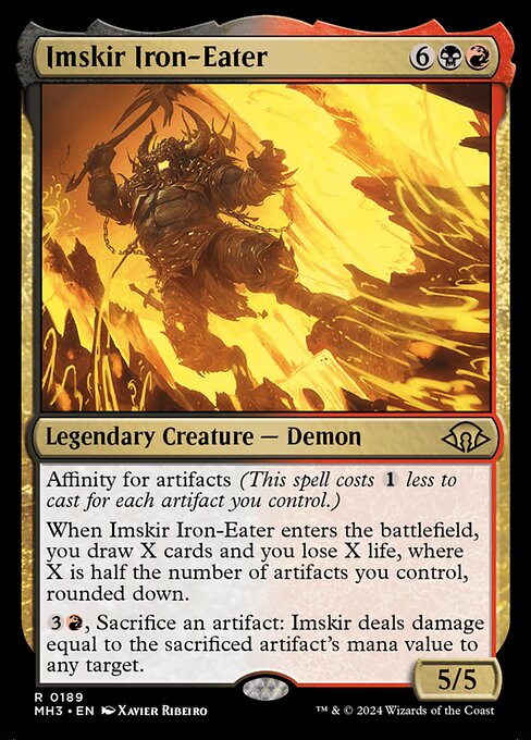 Imskir Iron-Eater MH3-189 Rare Near Mint Englisch Foil