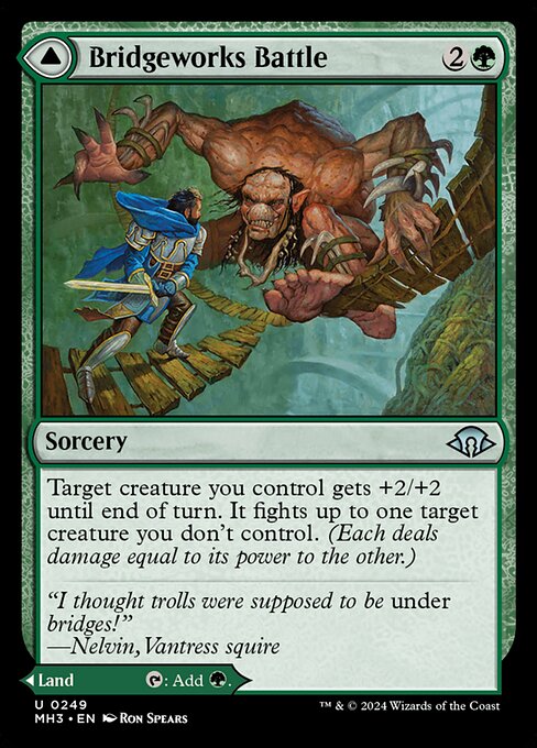 Bridgeworks Battle // Tanglespan Bridgeworks MH3-249 Uncommon Excellent Englisch Foil