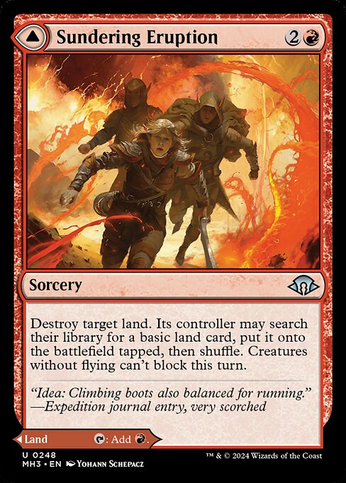 Sundering Eruption // Volcanic Fissure MH3-248 Uncommon Near Mint Englisch
