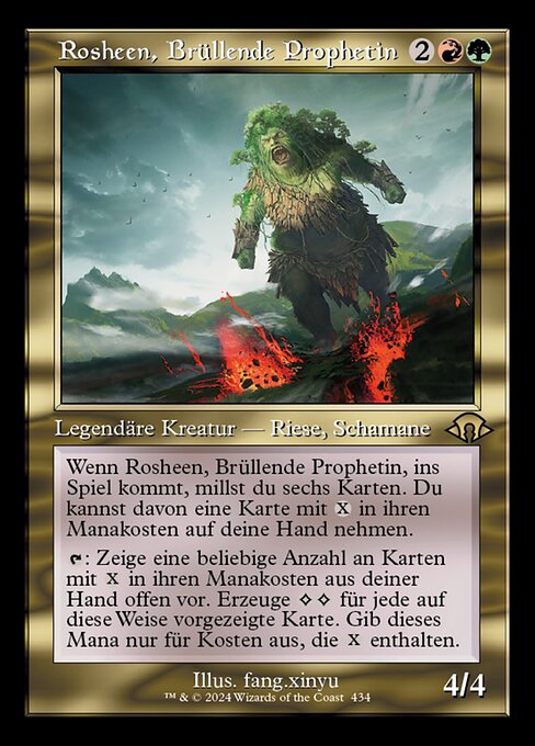 Rosheen, Brüllende Prophetin (V.2) XMH3-434 Rare Near Mint Deutsch Foil