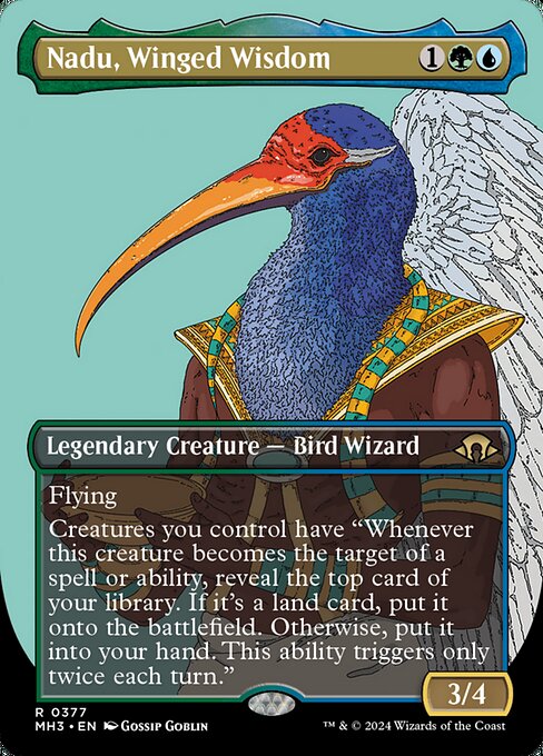 Nadu, Winged Wisdom XMH3-377 Rare Near Mint Englisch Foil