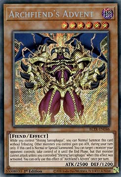 Ankunft des Erzunterweltlers (V.1) BLTR-046 Secret Rare Near Mint Deutsch 1. Auflage