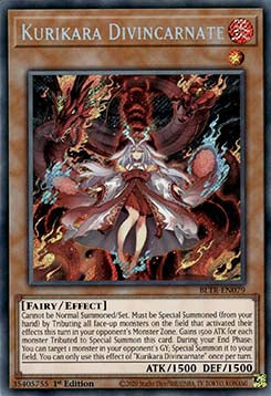 Kurikara Gottheitsinkarnation BLTR-079 Secret Rare Excellent Deutsch 1. Auflage