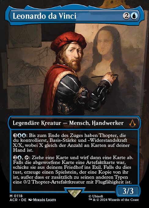 Leonardo da Vinci (V.1) XACR-118 Mythic Near Mint Deutsch