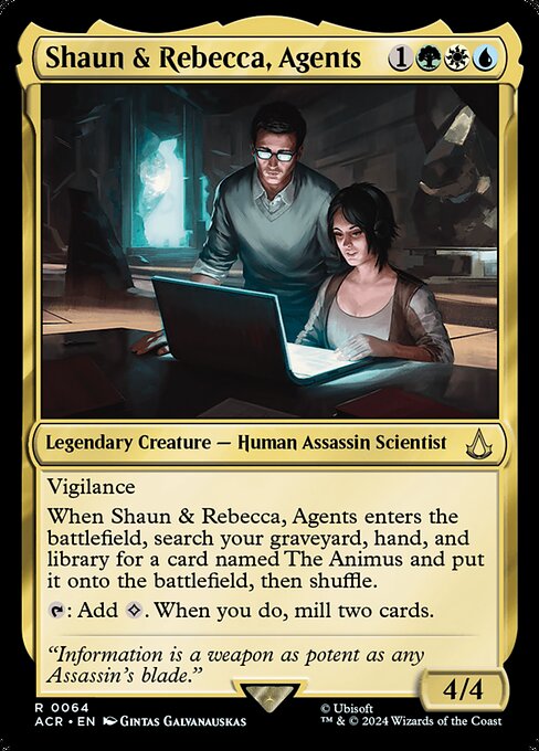 Shaun & Rebecca, Agents ACR-64 Rare Near Mint Englisch