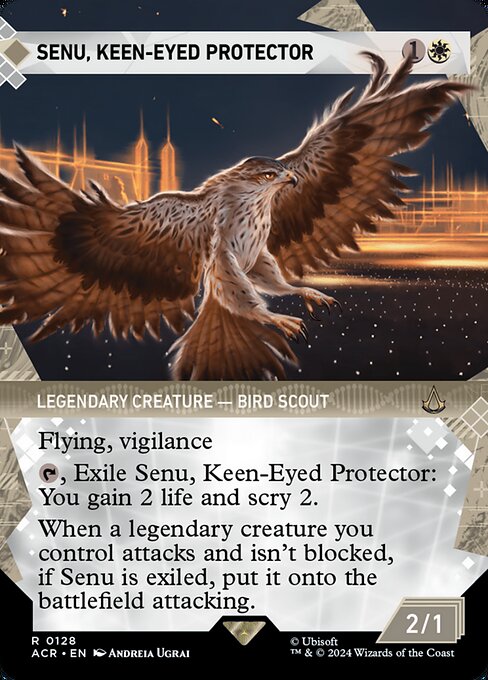 Senu, Keen-Eyed Protector XACR-128 Rare Near Mint Englisch Foil