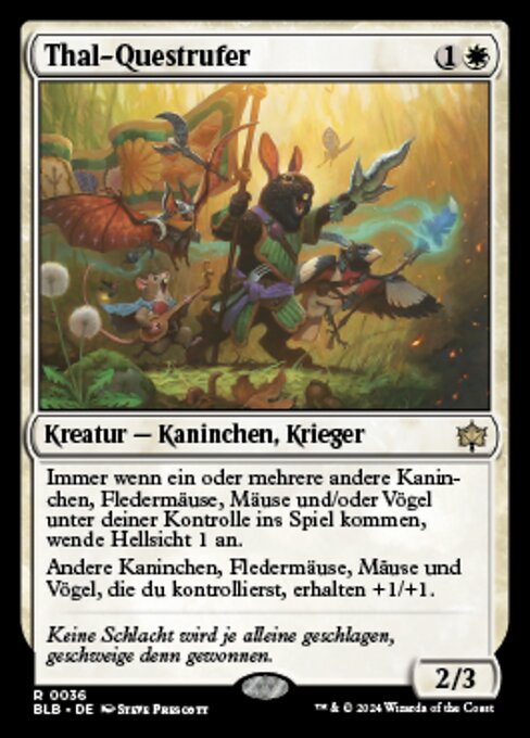 Thal-Questrufer BLB-36 Rare Near Mint Deutsch Foil