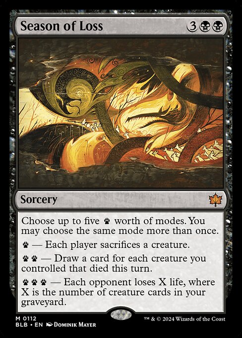 Season of Loss BLB-112 Mythic Near Mint Englisch Foil