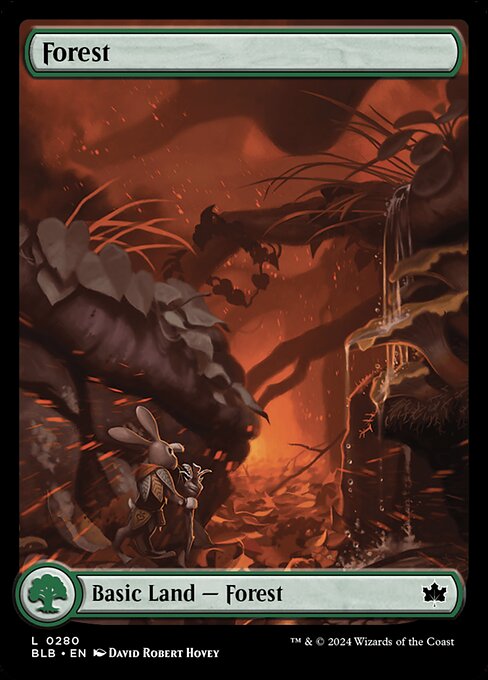 Forest (V.3) BLB-280 Land Excellent Englisch Foil