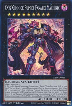 CXyz Gimmick-Marionette Fanatix Machinix INFO-043 Super Rare Light Played Deutsch 1. Auflage