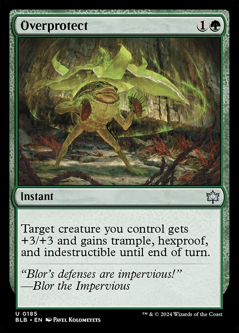 Overprotect BLB-185 Uncommon Near Mint Englisch Foil