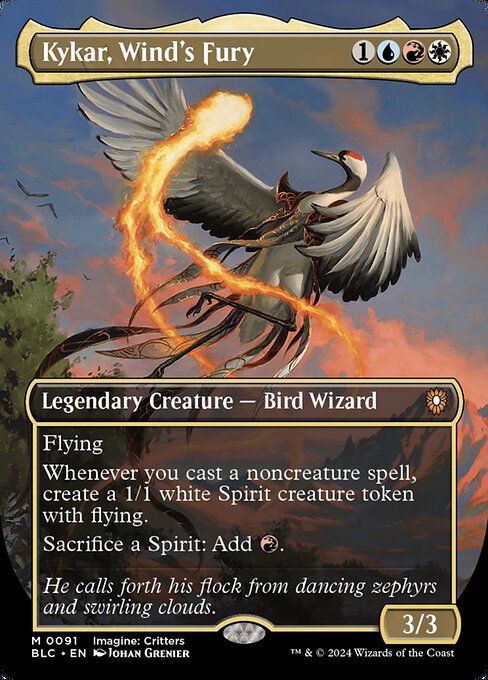 Kykar, Wind's Fury XBLC-91 Mythic Near Mint Englisch Foil