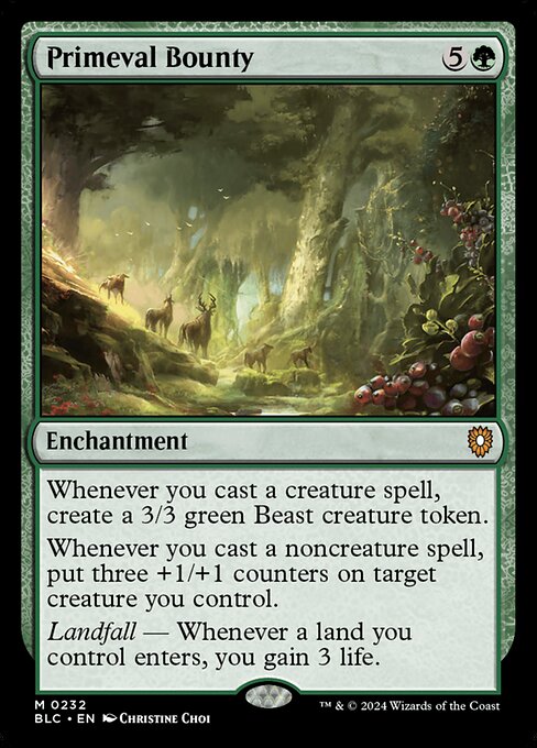 Primeval Bounty BLC-232 Mythic Excellent Englisch