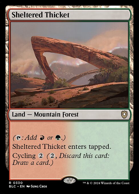 Sheltered Thicket BLC-330 Rare Near Mint Englisch