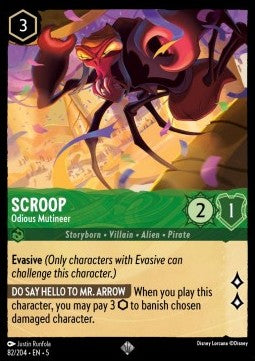 Scroop - Odious Mutineer 5SSK-82 Super Rare Near Mint Englisch Foil