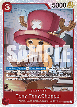 Tony Tony.Chopper (OP08-007) (V.1) OP08 Super Rare Near Mint Englisch