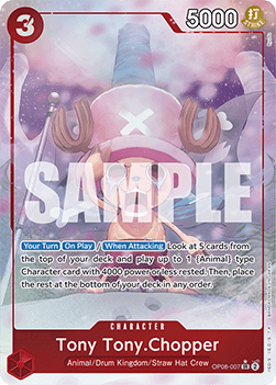 Tony Tony.Chopper (OP08-007) (V.2) OP08 Alternate Art Near Mint Englisch