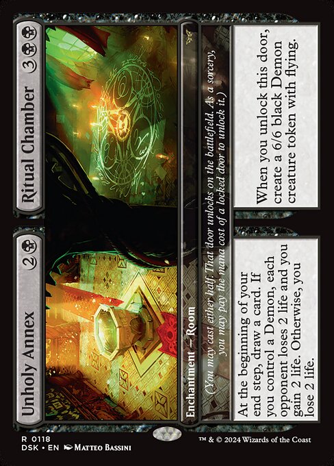 Unholy Annex // Ritual Chamber DSK-118 Rare Excellent Englisch Foil