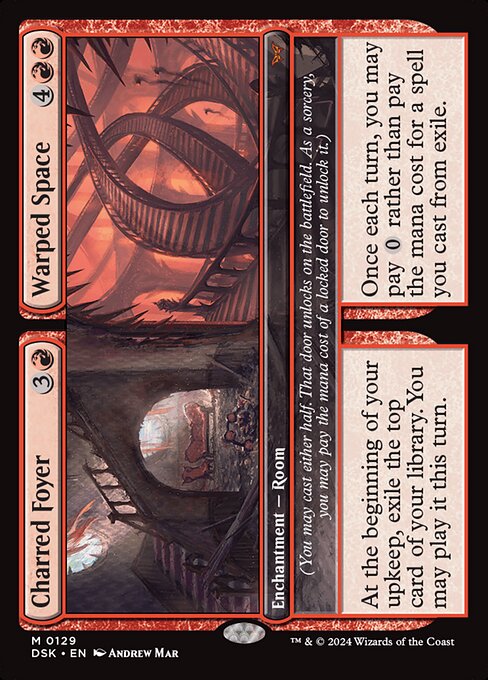 Charred Foyer // Warped Space DSK-129 Mythic Near Mint Englisch Foil