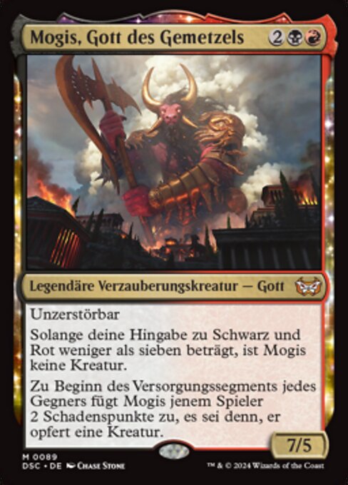Mogis, Gott des Gemetzels DSC-89 Mythic Near Mint Deutsch