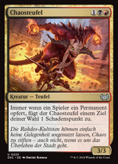 Chaosteufel DSC-225 Uncommon Near Mint Deutsch