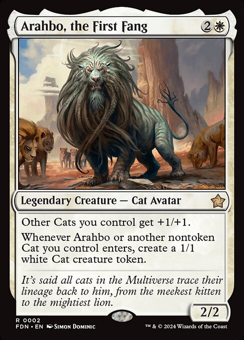 Arahbo, the First Fang FDN-2 Rare Near Mint Englisch Foil