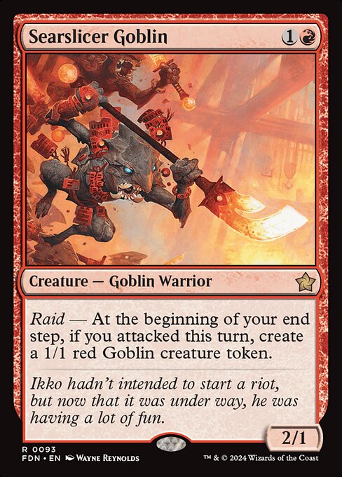 Searslicer Goblin FDN-93 Rare Near Mint Englisch Foil