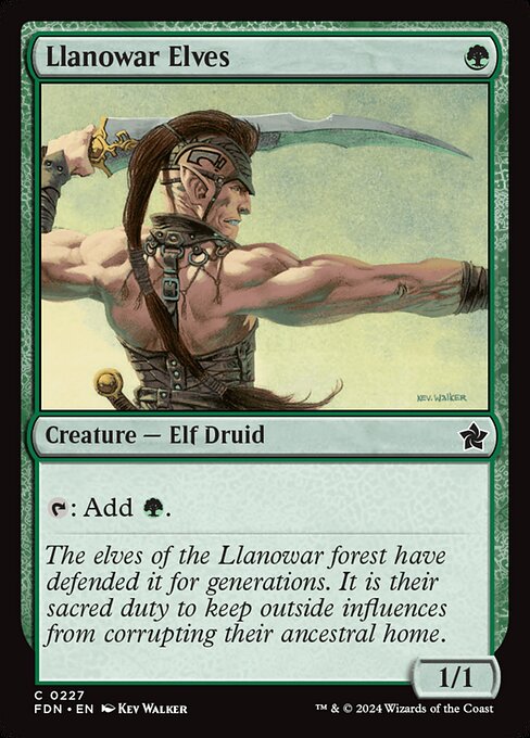 Llanowar Elves FDN-227 Common Near Mint Englisch