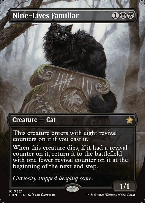 Nine-Lives Familiar XFDN-321 Rare Near Mint Englisch Foil