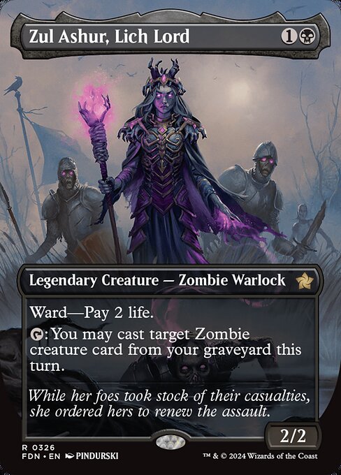 Zul Ashur, Lich Lord XFDN-326 Rare Near Mint Englisch