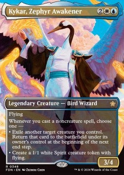 Kykar, Zephyr Awakener (V.1) XFDN-348 Rare Light Played Englisch Foil