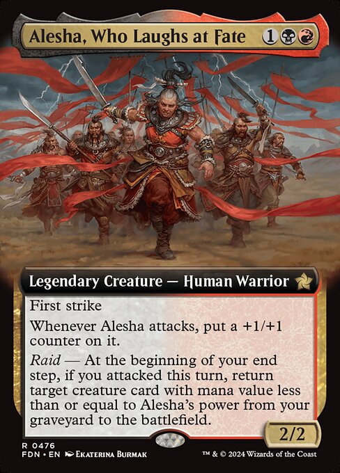 Alesha, Who Laughs at Fate XFDN-476 Rare Near Mint Englisch Foil