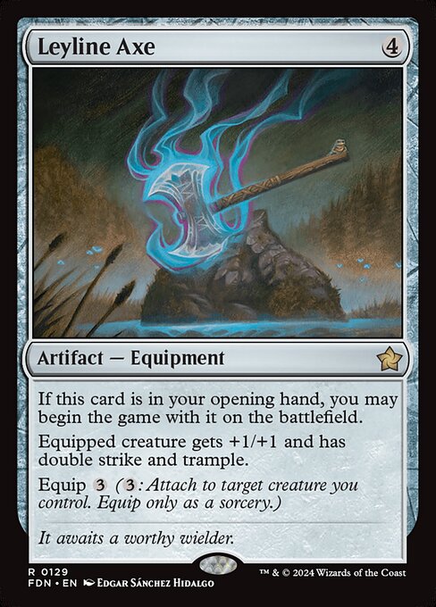 Leyline Axe FDN-129 Rare Near Mint Englisch