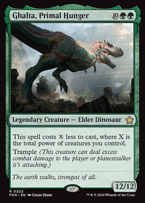 Ghalta, Primal Hunger FDN-222 Rare Excellent Englisch Foil