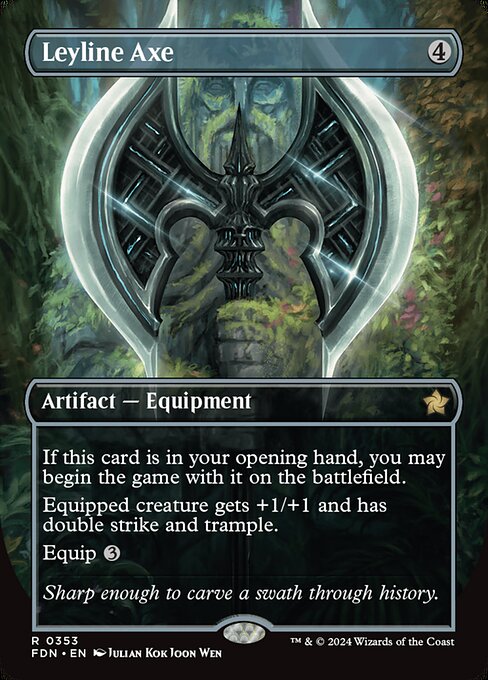 Leyline Axe XFDN-353 Rare Near Mint Englisch Foil