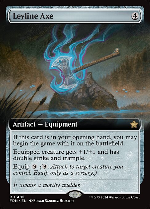 Leyline Axe XFDN-485 Rare Near Mint Englisch Foil
