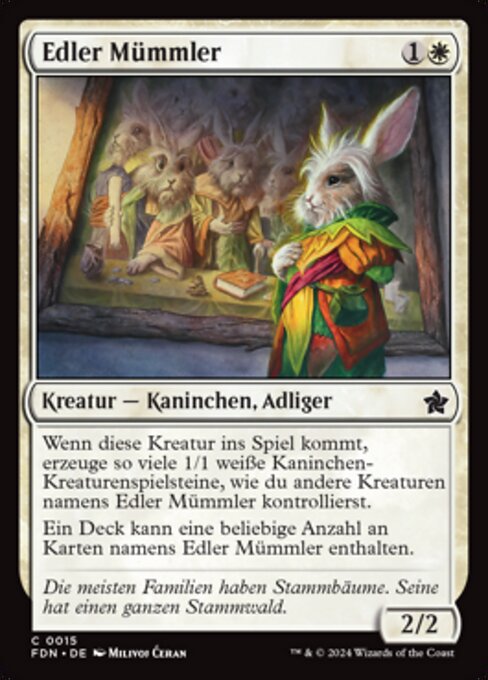 Edler Mümmler FDN-15 Common Near Mint Deutsch