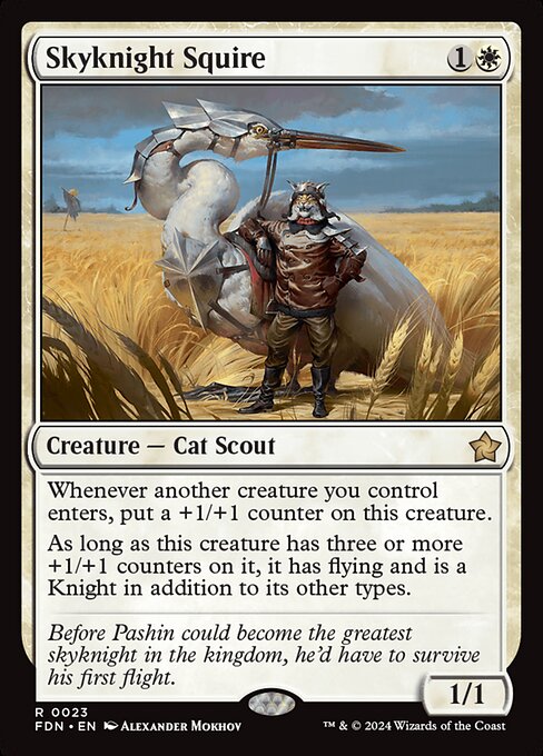 Skyknight Squire FDN-23 Rare Near Mint Englisch Foil